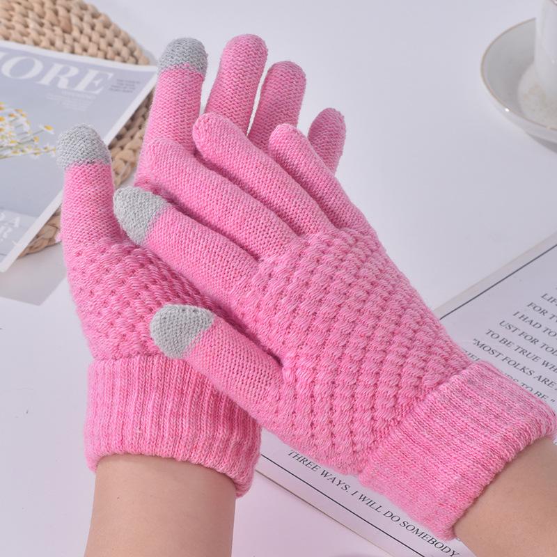 Gloves pineapple gloves cold winter warm gloves student gloves piled thickened riding gloves
