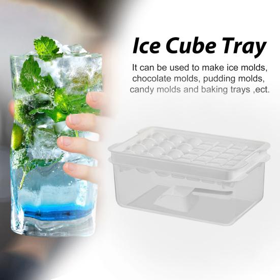Ice Tray Set with Lid Ice Ice Shovels BPA Free Bin Cube Tray for