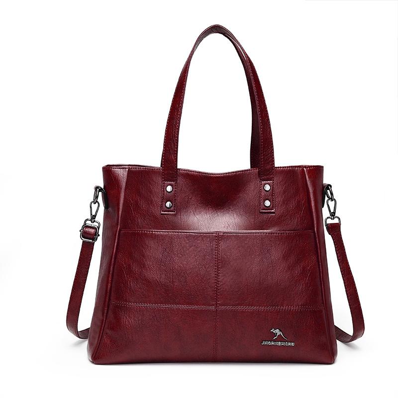 

Сумка на одно плечо, Сумка-тоут женская, Стильная, Нишевая, Вместительная, Женщины носят сумки кроссбоди, когда выходят из дома красный