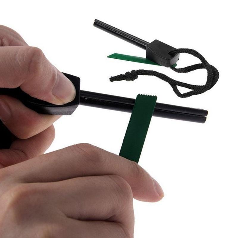 Kit di Sopravvivenza per Campeggio Escursionismo Acciarino in Magnesio Acciarino Accenditore Starter Kit di Emergenza