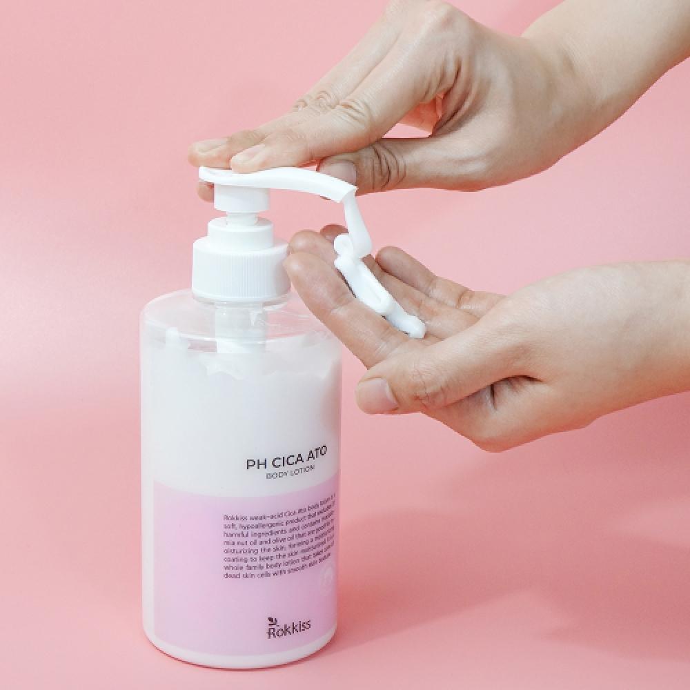 Rokkiss Mildly Acidic Cica Ato Body Lotion 500ml 1
