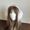 Bowknot Plush Ear Muffs for Cold Weather Fashion Ear Protective Ear Warmers Thick Furry Ear Muff for Women Skiing Hiking
