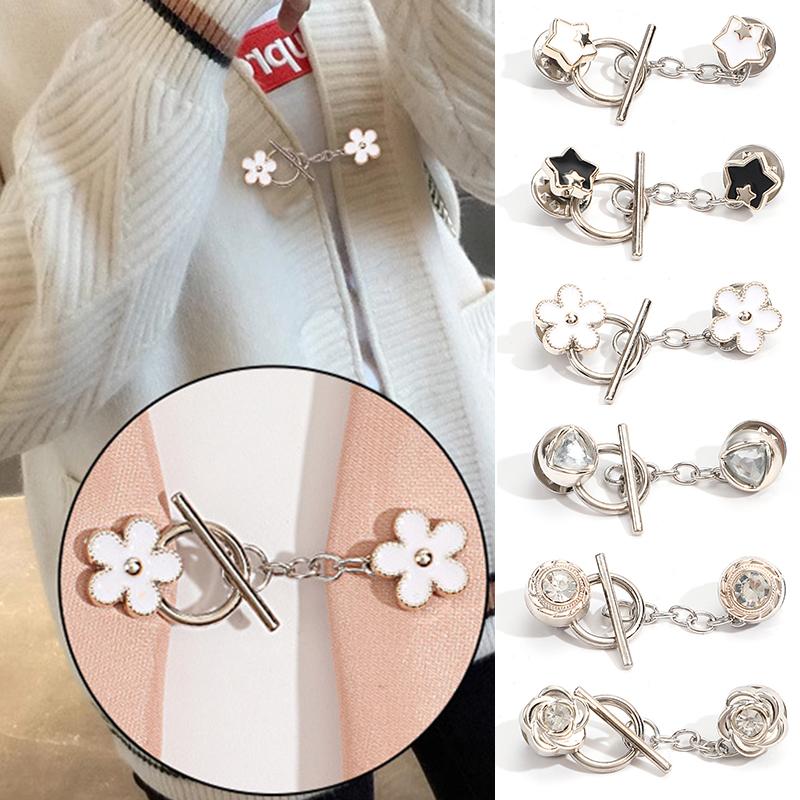 Dámské brože s utahovacím pasem s pevným připojením na límec