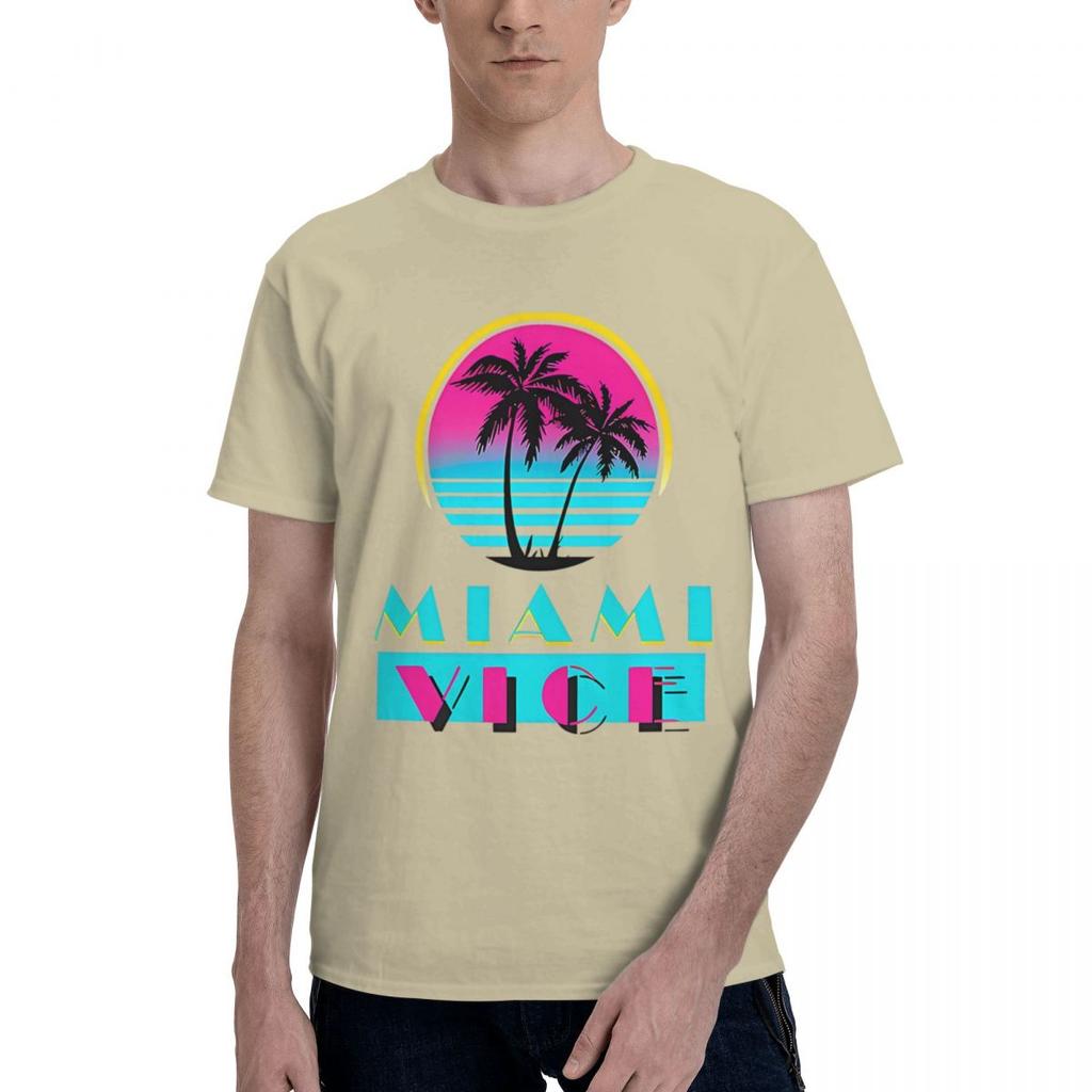 Miami Vice Kolekce 100% Bavlna Ležérní Prodyšné Pohodlné Oblečení Designové Oblečení Muži Pánské Oblečení