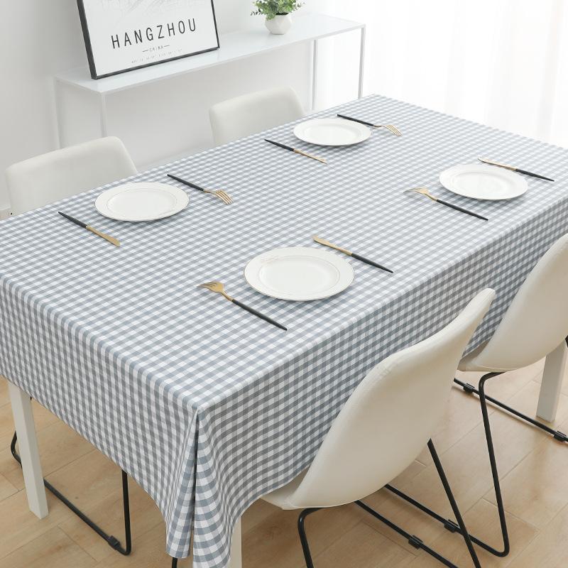 Pvc Tablecloth Waterproof And Oil-Proof Leave-In Desk Wind Student Rectangular Dining Table Tablecloth Coffee Table Mat
