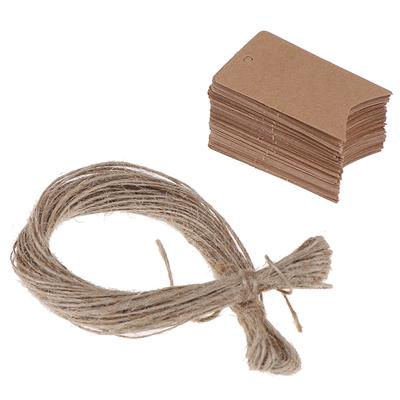 100Pcs Kraft Paper Labels Craft Gift Tags