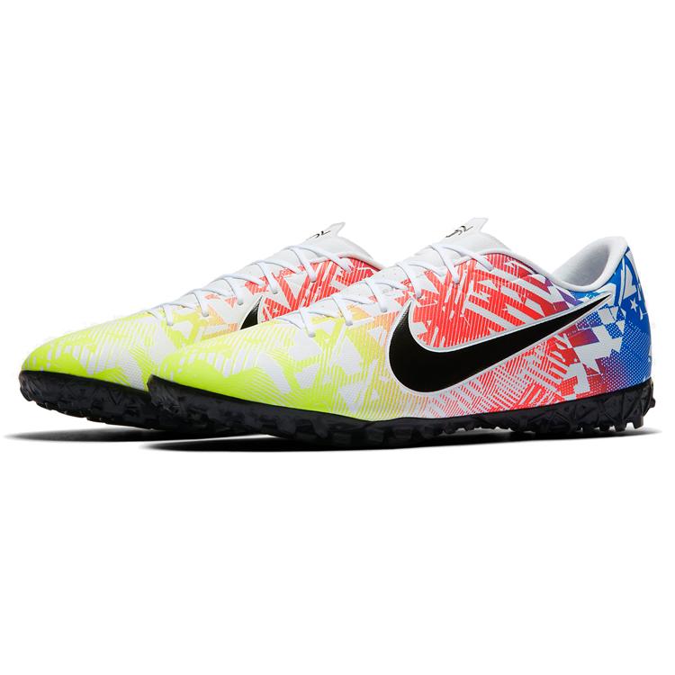 Nike Mercurial Vapor 13 Academy TF 'Jogo Prismatico' (Unisex) White / Racer Blue / Volt / Black Soccer Shoes AT7995 104