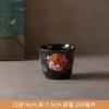 300ml Vintage Hand-Painted Ceramic Mug, Retro Floral Coffee Cup, Handmade Art Teacup for Home Office