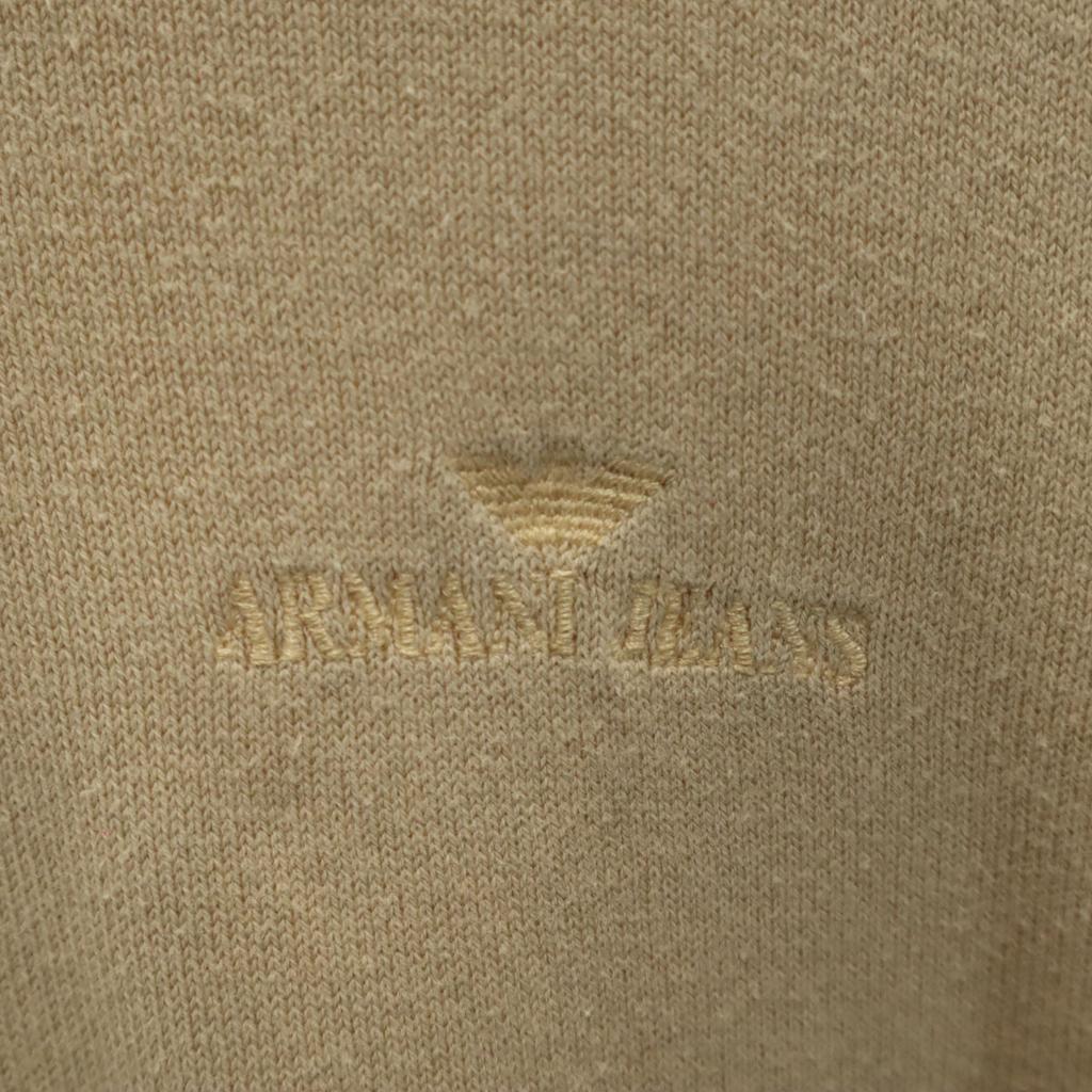ARMANI JEANS 90s Made in Italy Old Long sleeve V neck knit M beige Men's Used