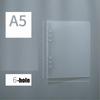 A6 A5 Six-hole B5 Nine-hole Notebook Loose Leaf Ring Binder Folder Transparent Twill Pp Binder Cover WJJ01