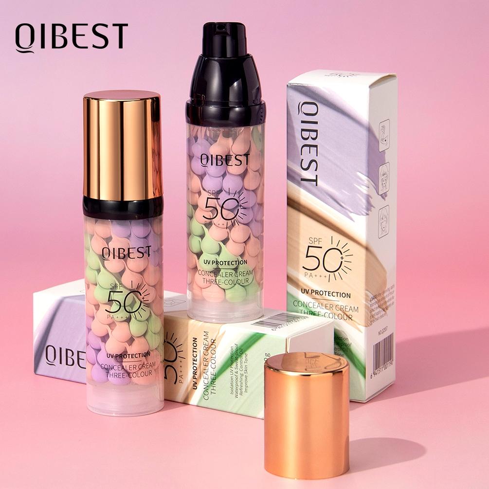 3-в-1 Корректирующий праймер SPF 50, Осветляющий увлажняющий крем с матирующим эффектом, Стойкая база под макияж для безупречного тона кожи 1pcs