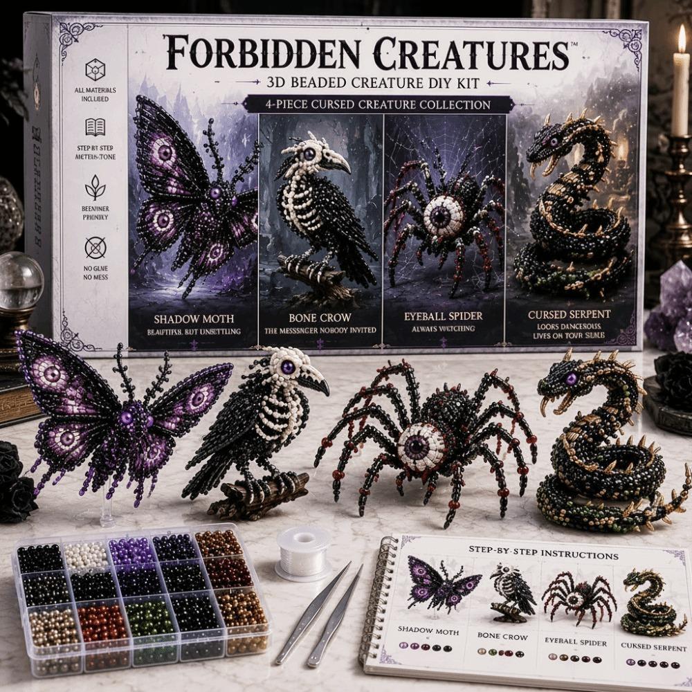 Animal Shape 3D Beaded Animal Kit Cute Design DIY Bead Craft Kit For Adults & Kids