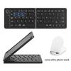 Foldable Wireless Keyboard, Portable Wireless Double-Fold Design,Travel BT Keyboard,Ultra-Lightweight and Portable,Rechargeable Pocket-Sized Foldable