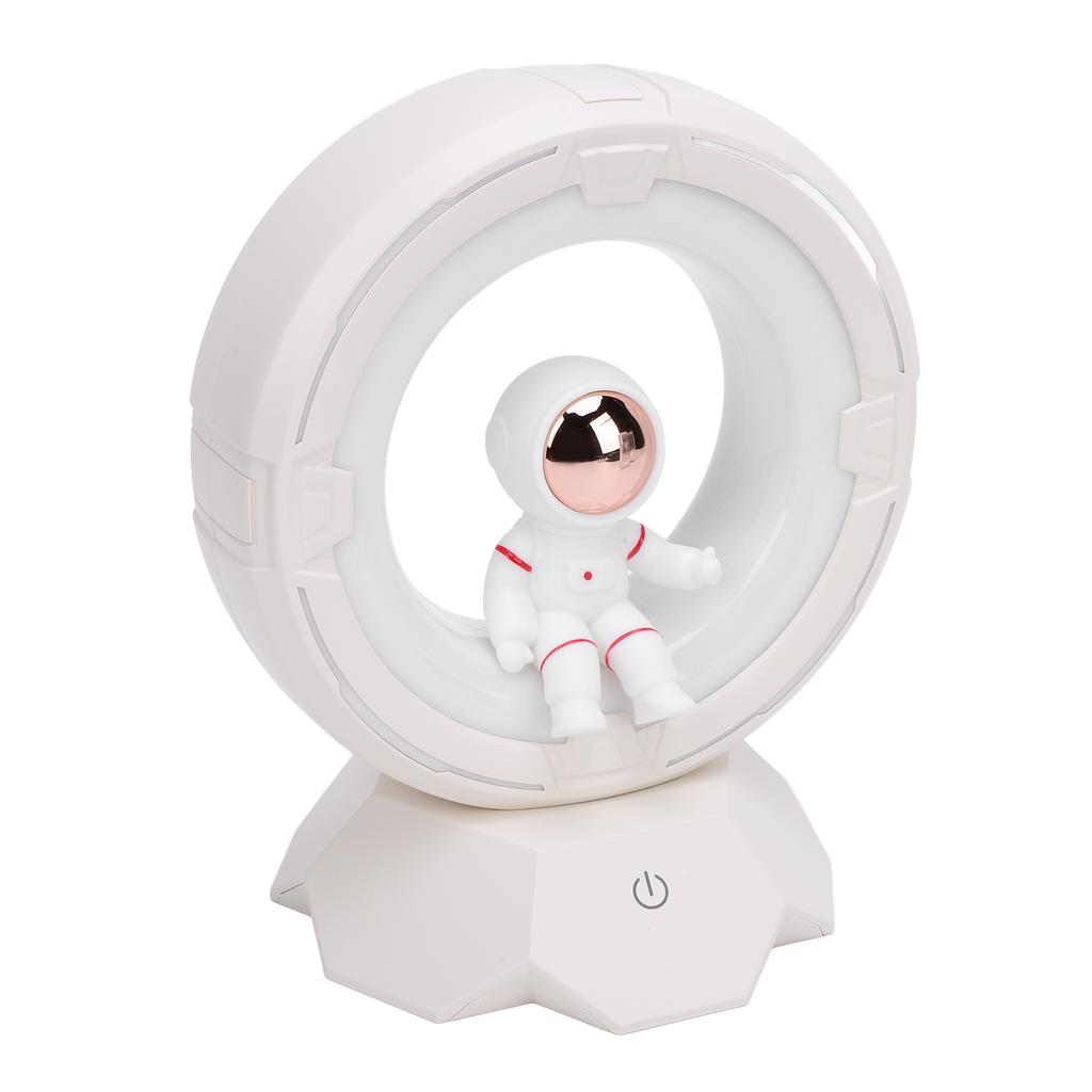 Weltraummann Nachtlicht für Kinder ABS PC Silikon 3 Farbtemperaturen USB Wiederaufladbare LED Nachttischlampe Schreibtischlampe