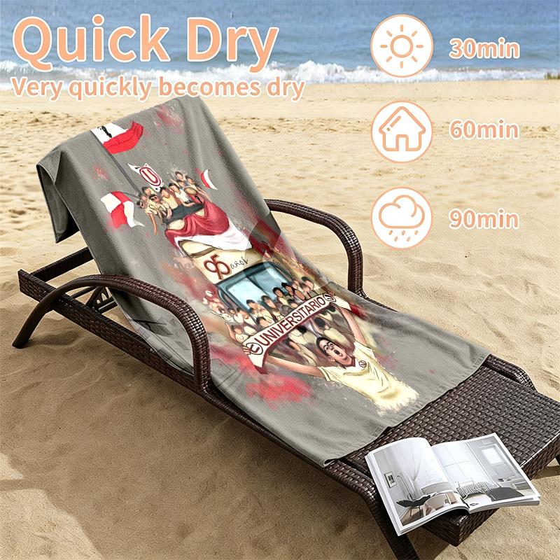 Club Universitario de Deportes Beach towels also serve as bath towels summer essential a musthave for the outdoors the beach and the pool