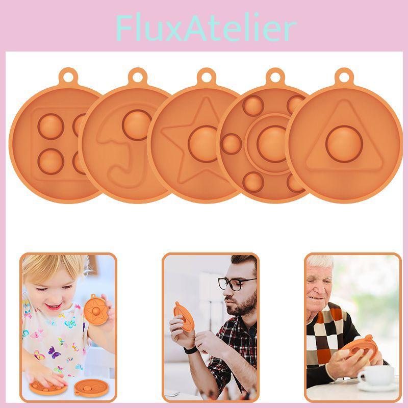 Squid Pop Game It Simple Dimple Popit Push Bubble Keychain Pendant Toys