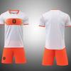 2627 Netherlands Away Men'S Short-Sleeved Jersey Summer Adult Children'S Leisure Sports Quick-Drying Jersey Football Jersey Set
