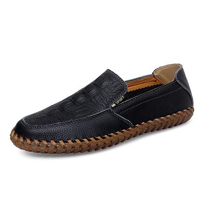 Handgefertigte Herrenschuhe aus echtem Leder Lässige Bequeme Slipper Loafer Herrenschuhe Flats Mokassins Laufschuhe Herbst Dropshipping