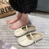 Baotou Half Slippers Women's Summer Wear New Flat Casual Pregnant Women Lazy Shoes Mu