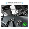 4pcs Car Paste Hooks USB Storage Hanger Interior Accessories For Alfa Romeo 159 Giulietta Giulia 147 Mito 156 159 166 GT Stelvio zq9