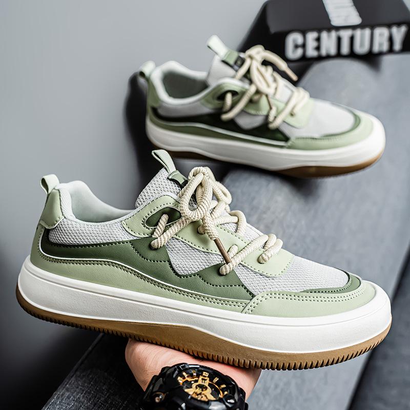 Men's Shoes Summer New Versatile Sports Board Shoes Breathable Mesh Running Non-slip Soft Sole Running Casual Shoes Men