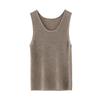 German Yangzi Wool-Blend Slim Knit Vest Round Neck Thin Camisole Base Layer Shirt