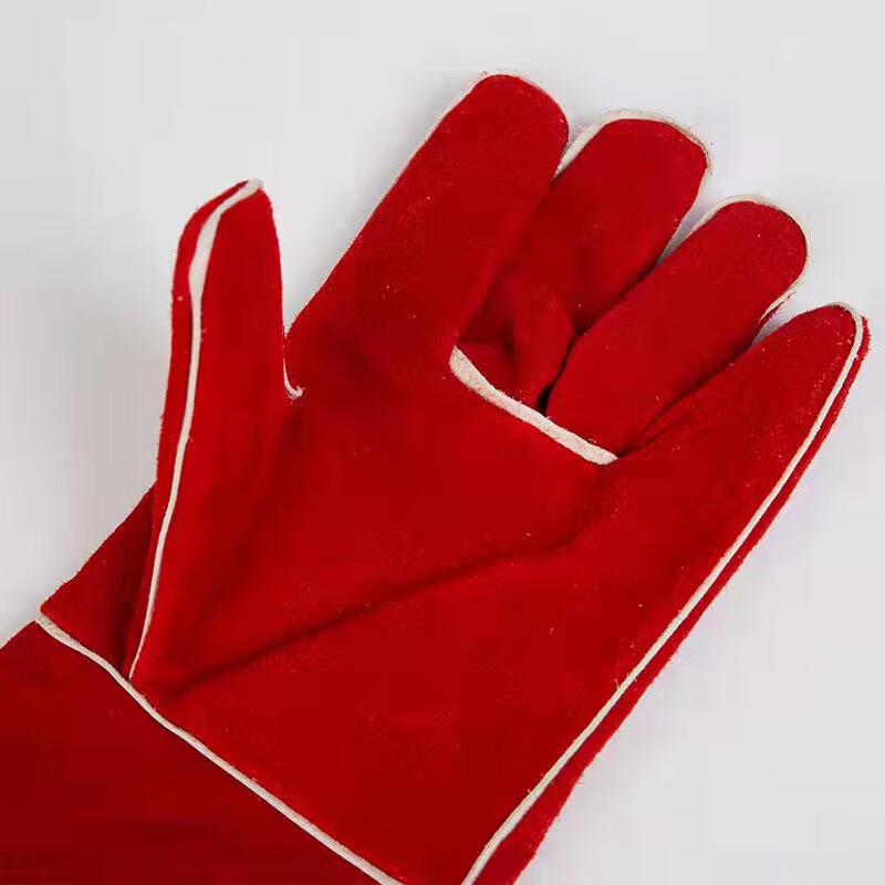 Langmei Extended Suede Cowhide Welding Gloves