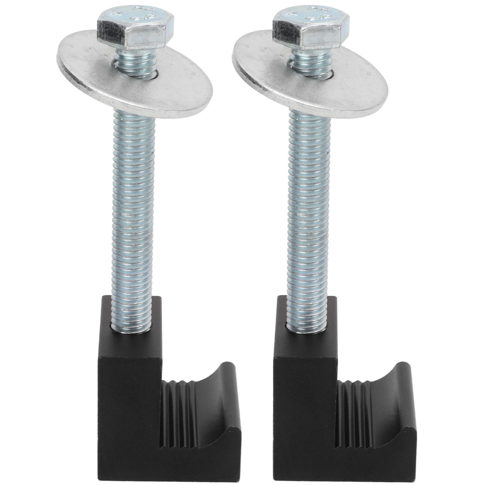 

2 Pcs Universal Heavy Duty Tool Box Tie Down Aluminum Alloy J Hooks Crossover for Pickup Truck