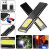 Portable USB Flashlight – Magnetic Rear Light with Back Clip, Multi-Functional Outdoor Work Lamp for Camping, Garage & 