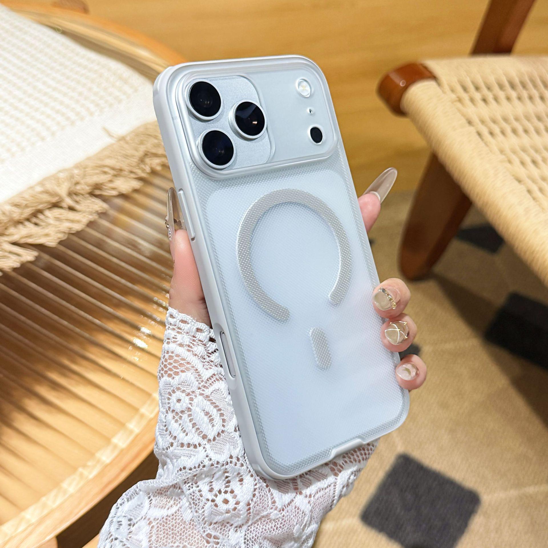 

Apple Singularity Magnetic Phone Case for iPhone 14/15/16/17Promax - Polka Dot Texture, Drop-proof, Protective Design 16