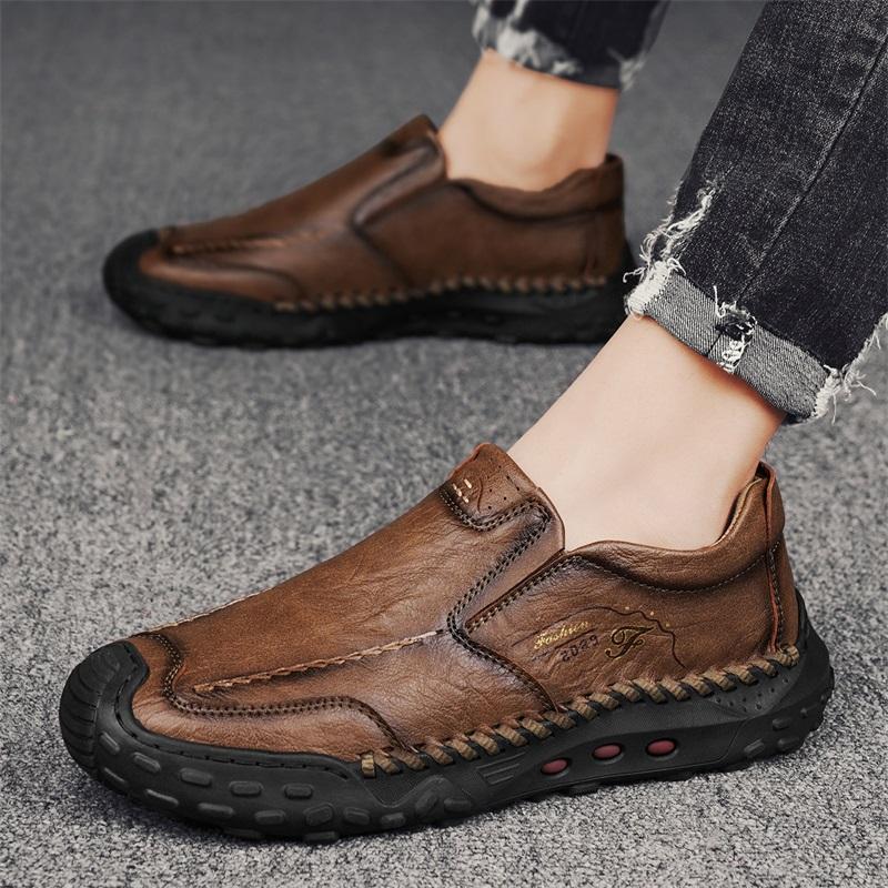 Herren Business Lederschuhe Mokassin Schuhe Atmungsaktive Herren Casual Loafers Herren Sneakers