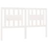 VidaXL Tête de lit Blanc 146x4x100 cm Bois massif de pin 818671