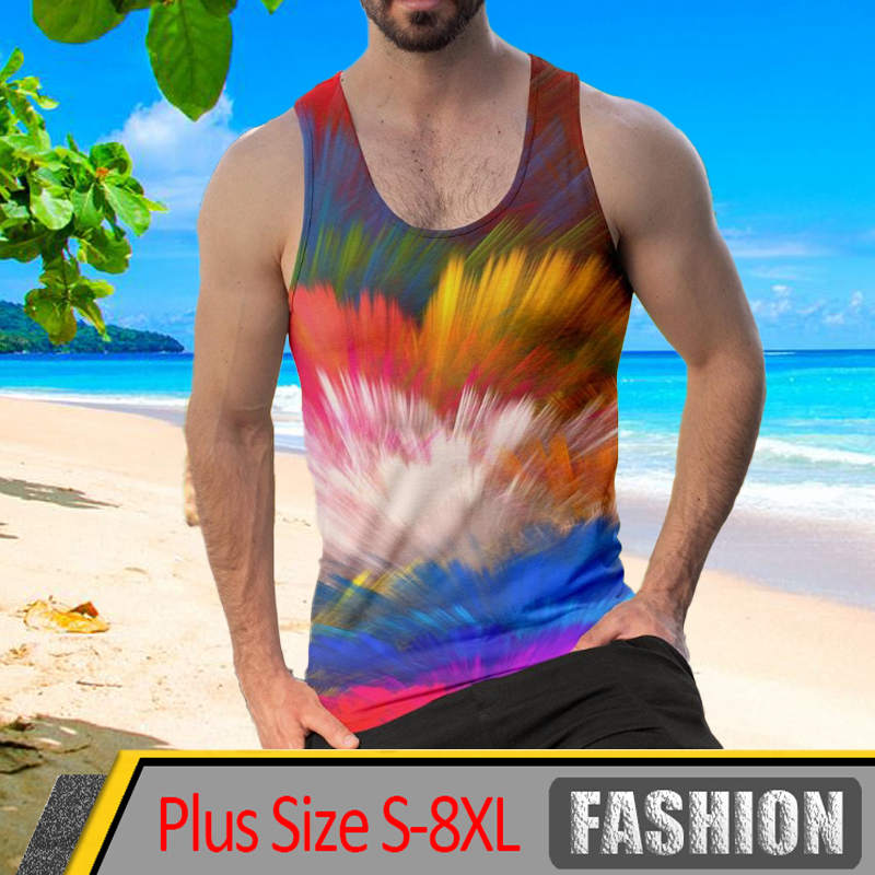 

Fashion Casual Men s Vest Sports Shirt Soft Vest Summer Sports Neutral Vest Plus Size