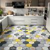 Kitchen Leather Carpet Non-slip Mat  Waterproof and Oil Proof Floor Mat Balcony Door Mat Room Carpet Area Rug Washable Bath Mat