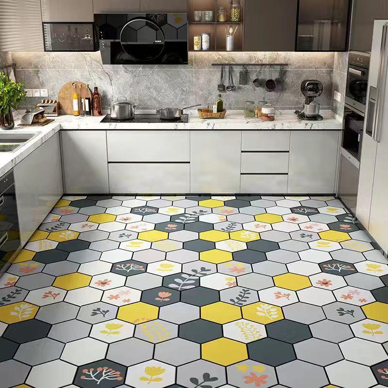 Kitchen Leather Carpet Non-slip Mat  Waterproof and Oil Proof Floor Mat Balcony Door Mat Room Carpet Area Rug Washable Bath Mat