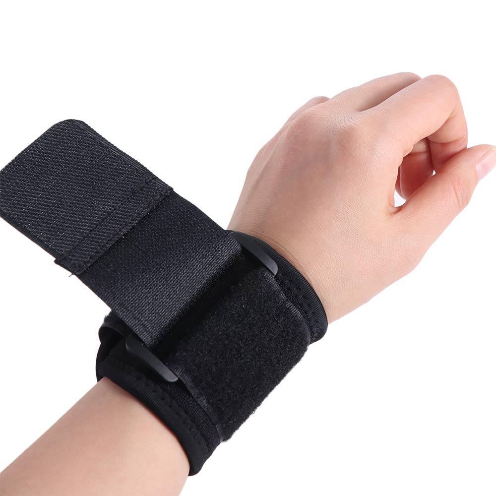 

Breathable Adjustable Soft Wristband Compression Wrist Support Brace Gym Sports Wristband Carpitis чорний
