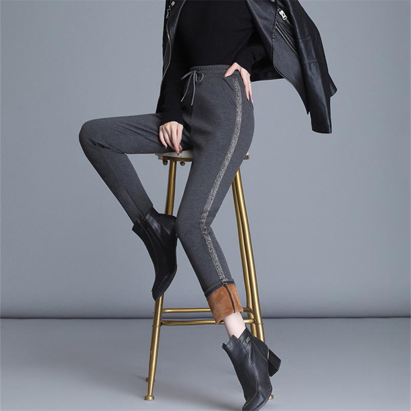 Winter Women Hight Waist Solid Color Slim Comfortable Casual Stretchy Thicken Thermal Legging Women Leggings Velvet Warm Pants