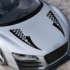 Universal Car Hood Over Stickers Vinyl Film Bonnet Decals Auto Racing Sports Style Fit All Models Automobiles Tuning Accessories
