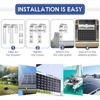 Solarpanel Balkonhalterung, 2er-Pack 304 Edelstahl Solar Montaghaken für Geländer, Bohrerfreie Universelle PV-Modulbefestigung mit Montage