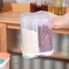 4 Fächer Küche Getreide Aufbewahrungsbox Getreide Vorratsglas Kunststoff Lebensmittelbehälter Feuchtigkeitsdichter Getreidebehälter Spaghetti Frischhaltebox
