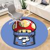 1pc Mario Mushroom Pocket Office Round Area Rug, Under Office Chairs Bedroom Living Room Home Decor  a1022247