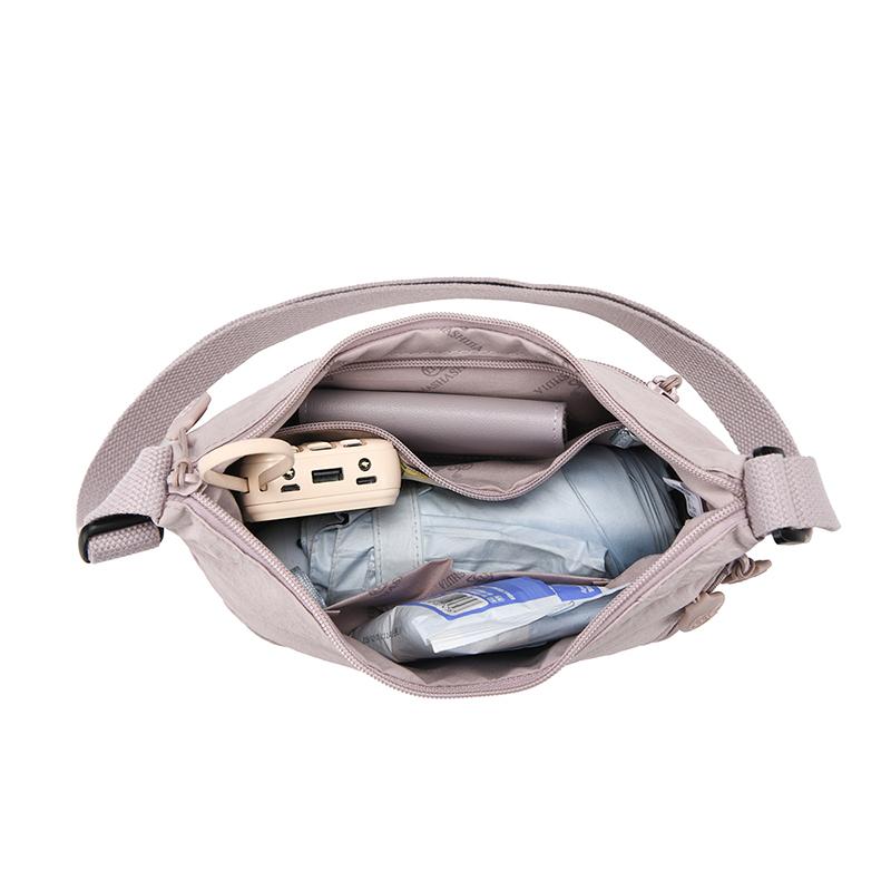 Korean Style Large Capacity Versatile Dumpling Bag Single Shoulder Crossbody Handbag Cute School Bag Simple Urban Style