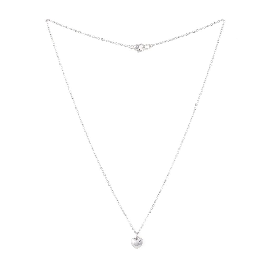 Jbans Classic Cutie Heart Pendant Surgical Steel Chain Necklace (C2401-An785_Sv)