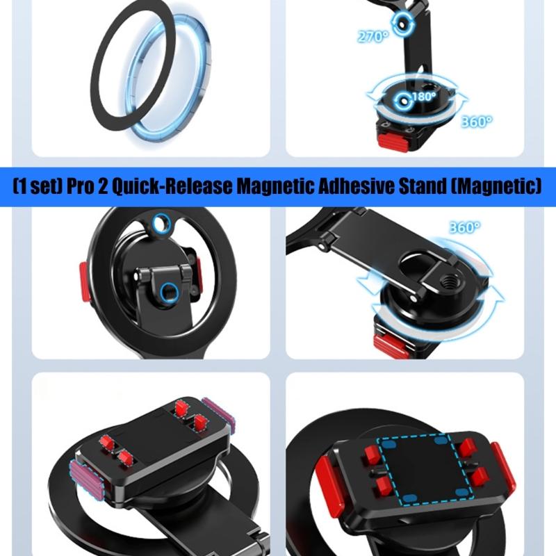 Magnetic Quick Release Mount Stand Phone Holder For AcePro2 Camera With 270Degree Rotation Universal Compatibility