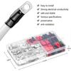 120 Pieces Crimp Lug Kit Car Electrical Terminals With Crimp Battery Terminals Sc Connector Mouth Preview And Insulation Boots Red Black/dd