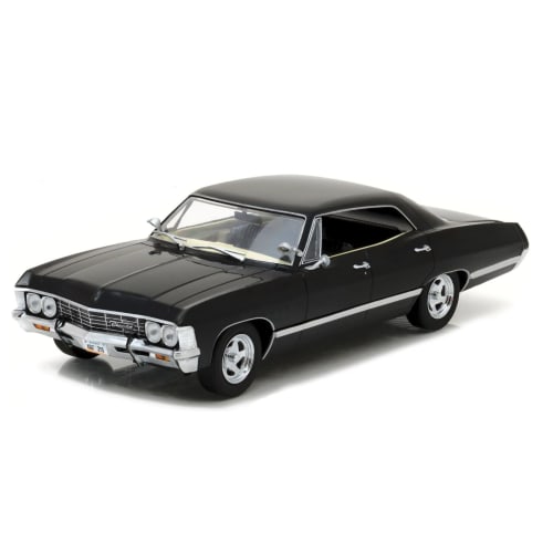 Greenlight 84035 1967 Chevrolet Impala Sport Sedan Tuxedo Black 1/24 Scale Diecast Model Car