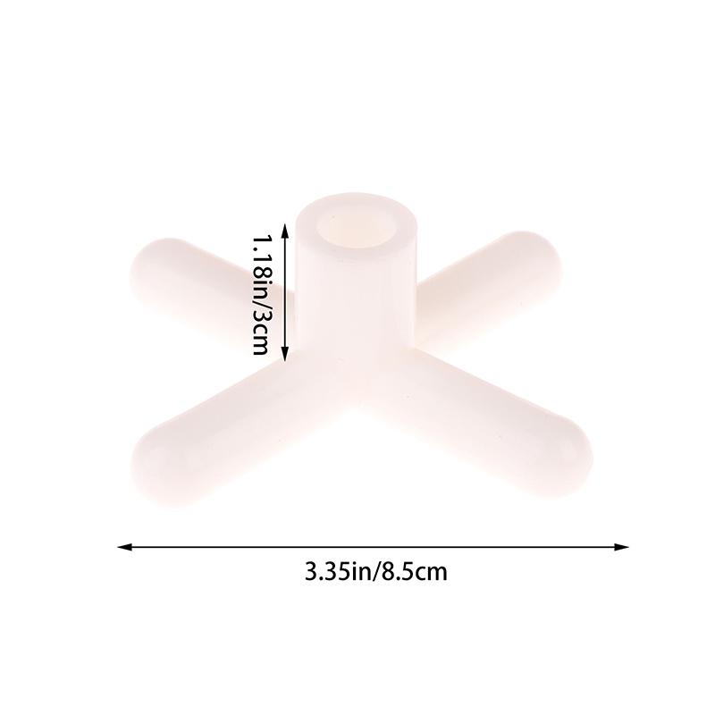 1Pc Billiard Stand Heads White Plastic Handle Pool Snooker Cross Pole Rest Replacement Bridge Extender Lightweight Accessory