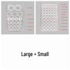 High-Temperature Resistant Silicone Gasket Washer, 46-1 Inch Flat O-Ring Seal for Faucet, Shower, Water Meter, Hose Accessories