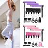 11Pcs Yoga Stretching Bar Pilates Fitness Rod set Elastic Resistance Band for Women Home Gym Exercise Equipment