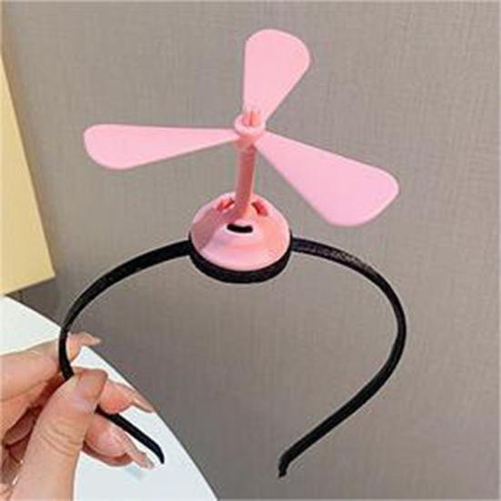 Spoof Headband Windmill Decoration Men Women Hair Hoop Elastic Funny Hair Accessory for Daily Party Wear